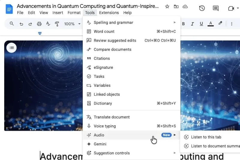 Τα Google Docs τώρα μπορούν να συνοψίζουν γρήγορα έγγραφα