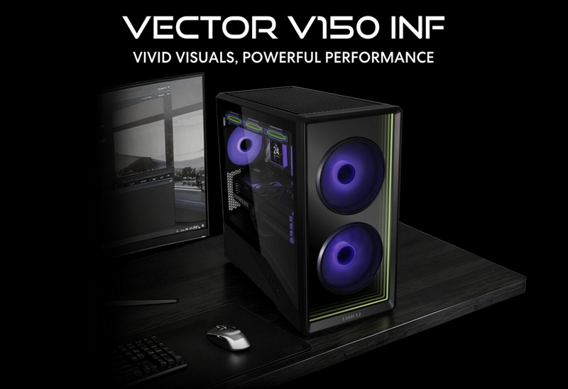 Η Lian Li παρουσίασε το νέο συμπαγές περίβλημα Vector V150 INF με «ροή‑καθρέφτης».