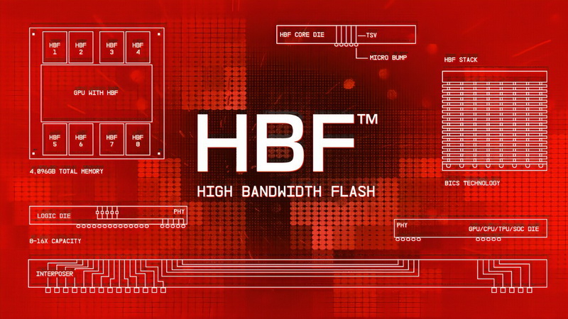 Η SK Hynix και η SanDisk ξεκίνησαν την τυποποίηση του High‑Bandwidth Flash, ενδιάμεσης μνήμης μεταξύ HBM και SSD