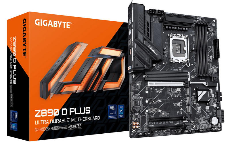 Η Gigabyte παρουσίασε τη μινιμαλιστική μητρική πλακέτα Z890 D Plus για τον flagship επεξεργαστή Intel Z890