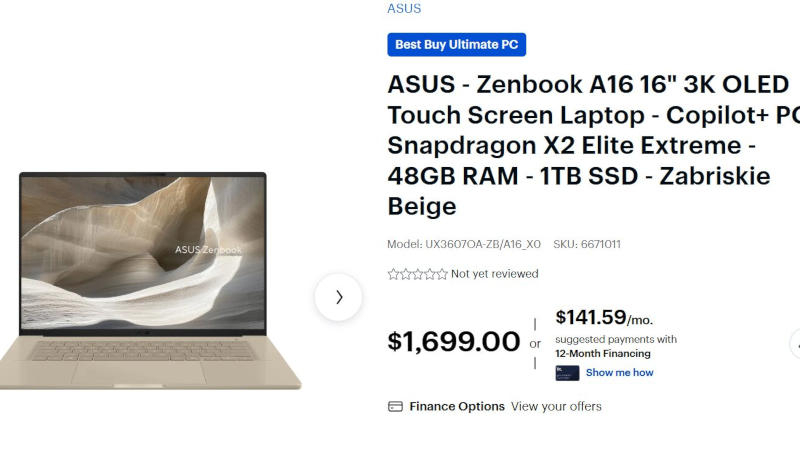 Η Asus αυξήθηκε απροσδόκητα το κόστος των φορητών υπολογιστών με Snapdragon X2 Elite αμέσως μετά τη δημοσίευση των δοκιμών.