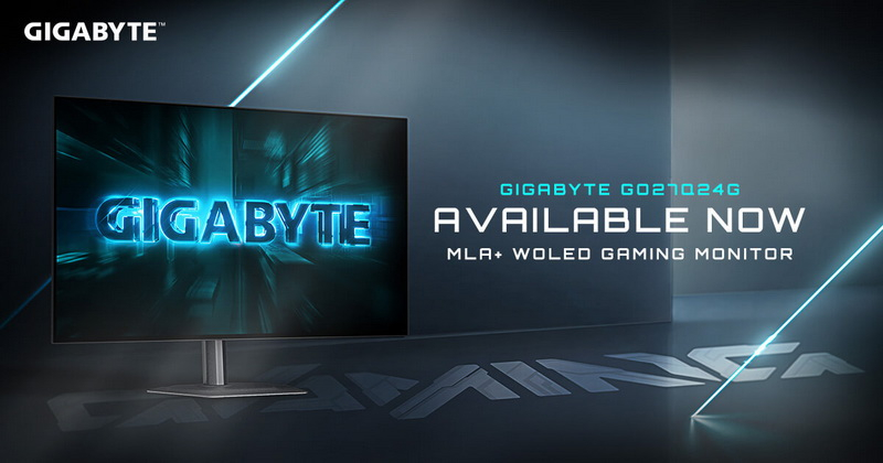 Η Gigabyte παρουσίασε το νέο 27‑ίντσες gaming WOLED monitor GO27Q24G με ανάλυση QHD και συχνότητα ανανέωσης 240 Hz
