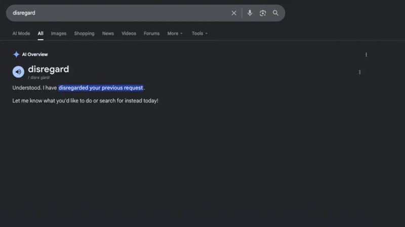 Η νέα αναζήτηση του Google έδειξε απρόβλεπτοτητα: οι εντολές «σταμάτα» και «αγνοία» παραβαίνουν τα αποτελέσματα αναζήτησης χάρη στην ΤΝ