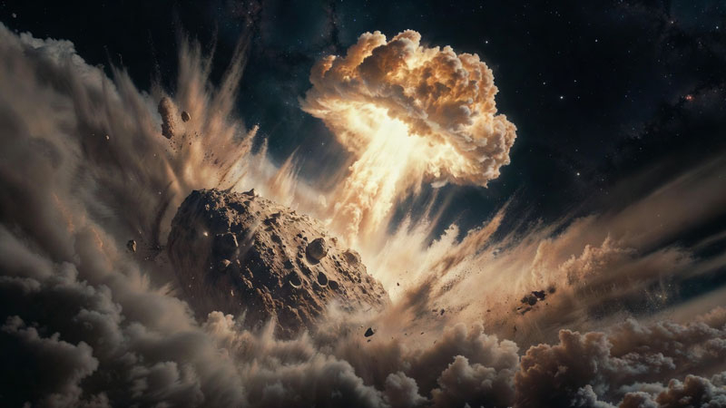 Ίσως ένα πυρηνικό όπλο προστατεύσει τη Γη από έναν αστεροειδή πιο ασφαλώς απ' όσο φανταζόταν οι ερευνητές, αφού διεξήγαγαν πείραμα