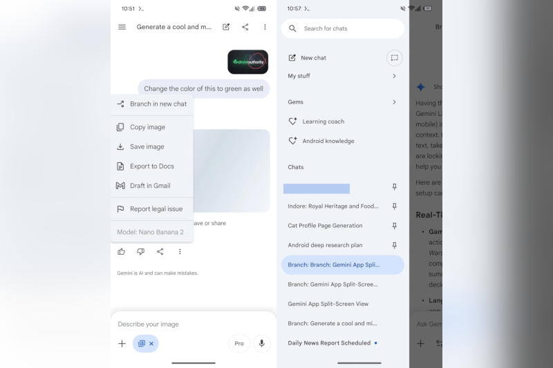Το Google Gemini θα ξεκινήσει τη διαίρεση των συνομιλιών—όπως στο ChatGPT