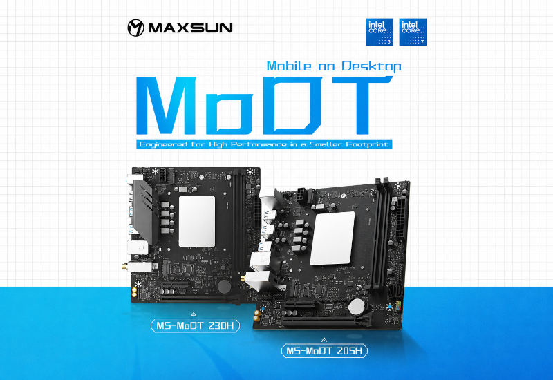 Η MaxSun παρουσίασε ενημερωμένες πλακέτες MoDT με ενσωματωμένο Raptor Lake Core 200H.