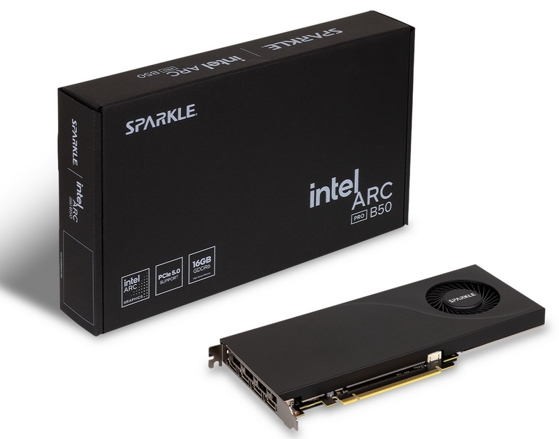 Η Sparkle παρουσίασε την λεπτή κάρτα γραφικών Arc Pro B50 Blower με «τουρμπίνο» για εργασιακούς σταθμούς