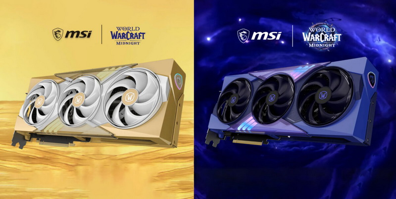 MSI παρουσίασε τις νέες κάρτες GeForce RTX 5070 στις εκδόσεις Light Edition και Void Edition, εμπνευσμένες από το World of Warcraft: Midnight